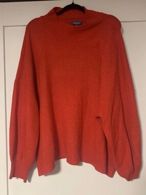 ModCloth The Warmup Sweater Womens Wool Blend Red Crewneck Soft Knit- 4X